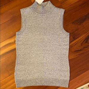 NWT Halogen Sleeveless Turtle Neck Sweater